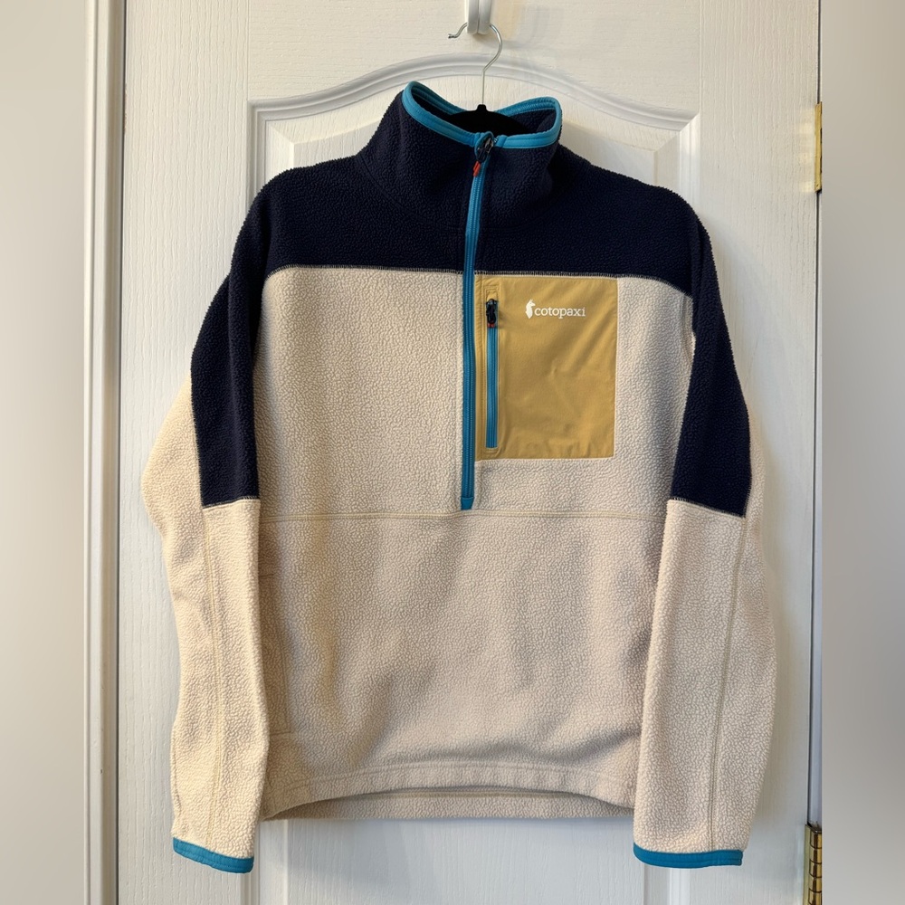 Cotopaxi Abrazo Half-Zip Fleece Jacket Maritime Cream Women’s Size Medium